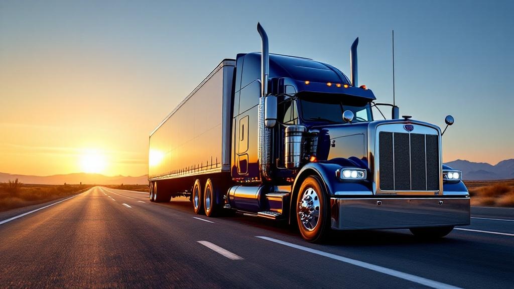 FTL semi truck on highway